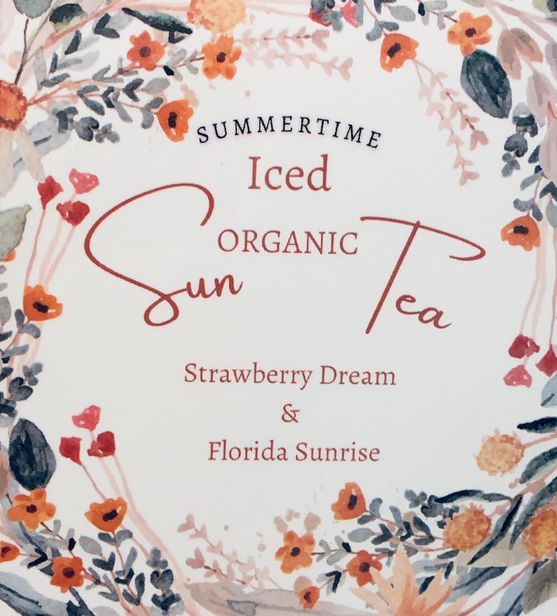 Organic Hibiscus Tea Blends: Florida Sunrise, Strawberry Dream image 10