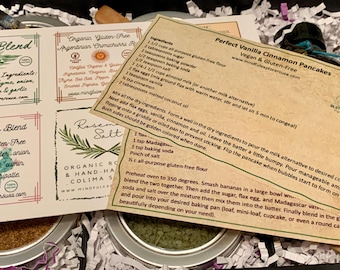 Set de regalo de mezclas de especias orgánicas sin gluten, mezclas gourmet globales