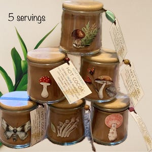 Organic Mushroom Hot Cocoa: Lion's Mane, Chaga, Turkey Tail - Gift Jar