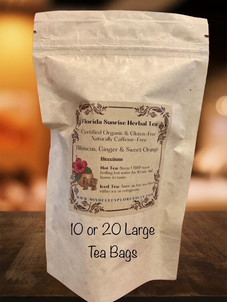 Organic Hibiscus Tea Blends: Florida Sunrise, Strawberry Dream image 9