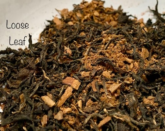 Organic Ceylon Cinnamon Black Tea Blend: Loose Leaf or Tea Bags
