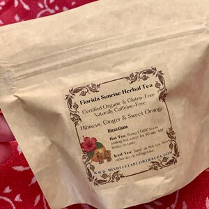 Organic Hibiscus Tea Blends: Florida Sunrise, Strawberry Dream image 5