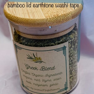 Spice Blends from Around the World Organic Spice Gluten Free Spice Global Spice Ethnic Cooking Gift for Chef 4 oz Airtight Glass Bamboo Lid