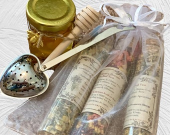 Organic Herbal Tea Sampler Gift Sets - Mothers Day - Wedding Favors