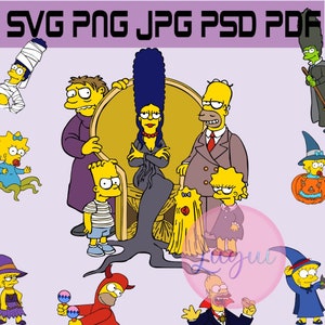 Simpson Svg, Bart, Homer Simpson, Halloween, Svg, Pdf, Png, Vektor