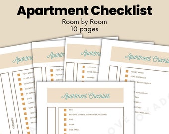 Apartment Checklist | Moving Checklist | New Home Checklist | Printable PDF