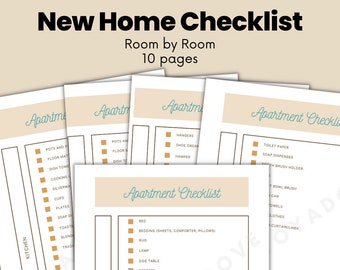 New Home Checklist | Apartment Check List | Printable PDF