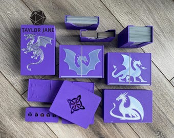 Wyrmspan + Dragon Academy Compatible Board Game Organizer