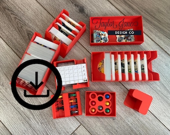 Heat Pedal to the Metal + Expansions Compatible Board Game Organizer ***DIGITAL FILES ONLY***