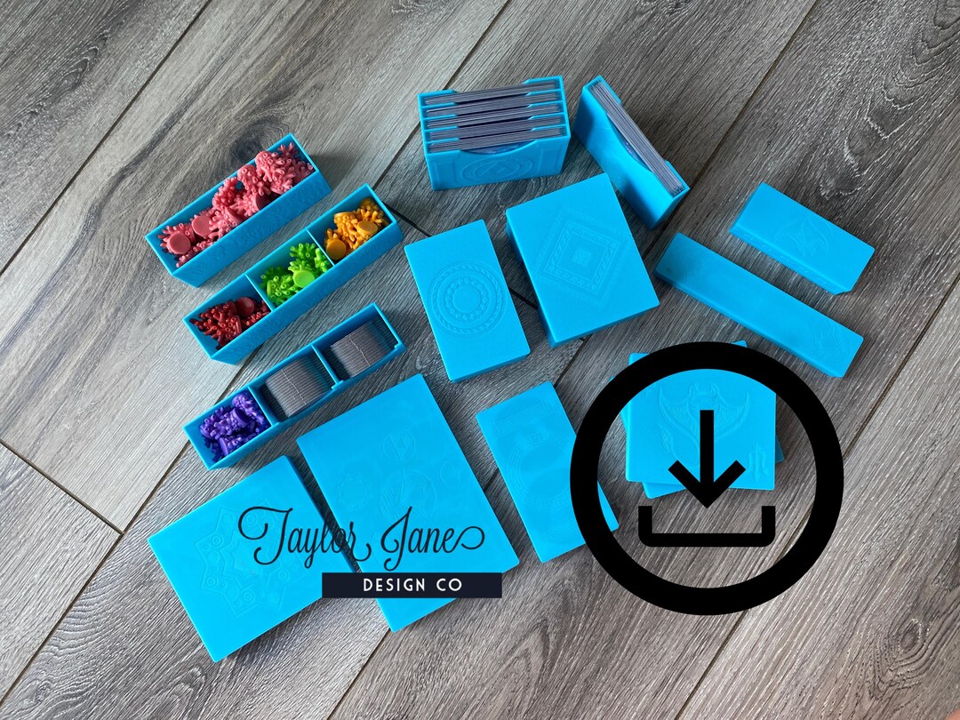 Aquatica +two Expansions Compatible Board Game Organizer ***DIGITAL FILES  ONLY*** - Etsy