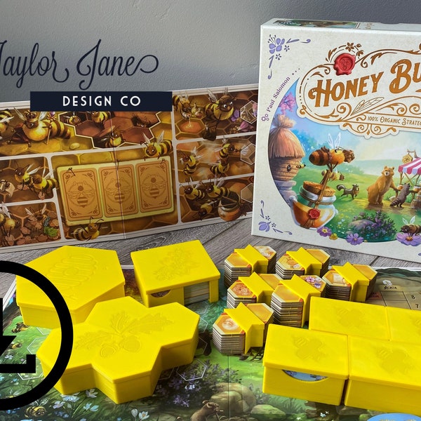 Honey Buzz Compatible Board Game Organizer *Digital File Only*