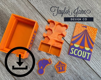 Scout Compatible Sleeved Card Travel Box ***DIGITAL FILES ONLY***