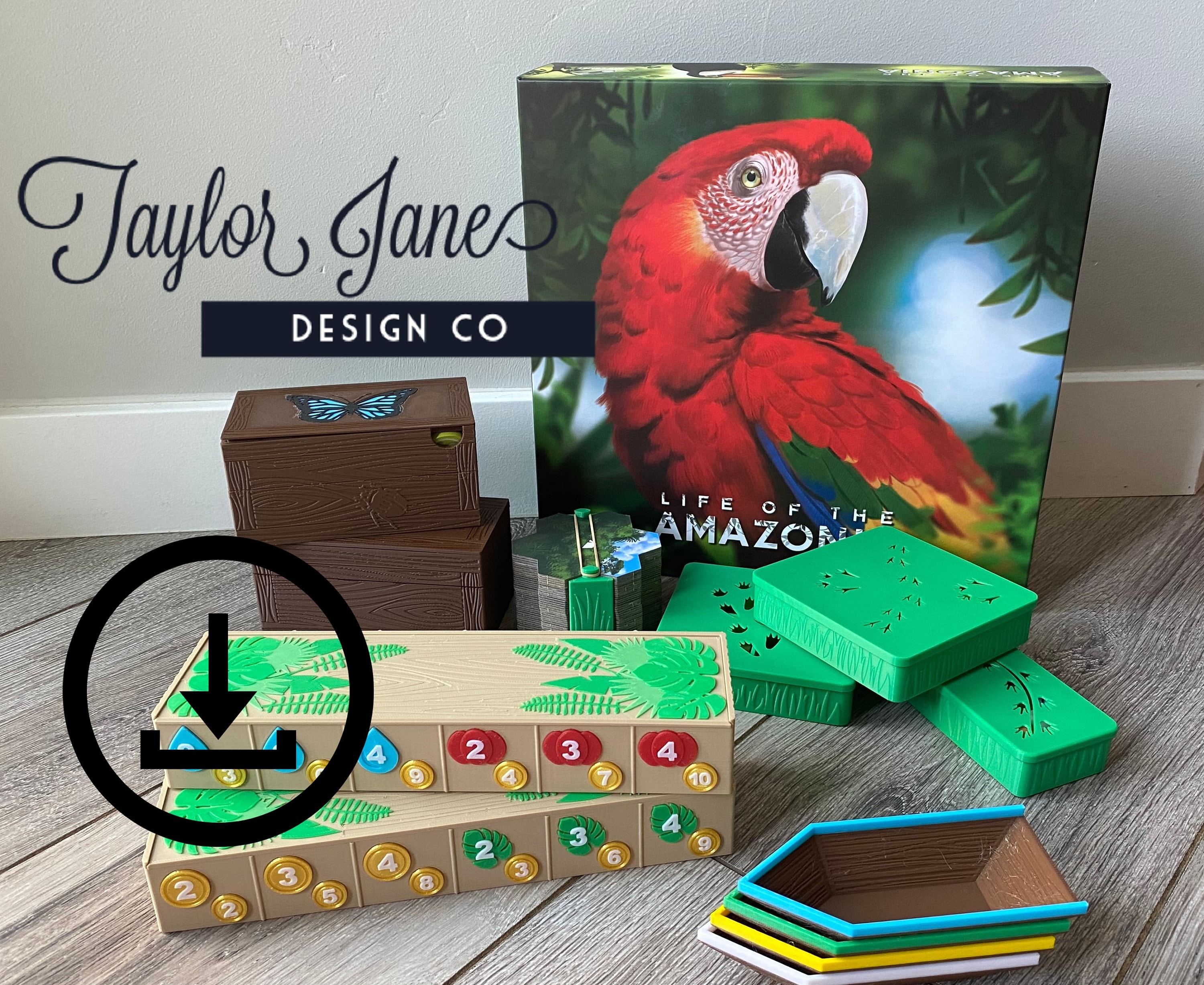 Life of the Amazonia Compatible Board Game Organizer ***DIGITAL FILES ONLY***