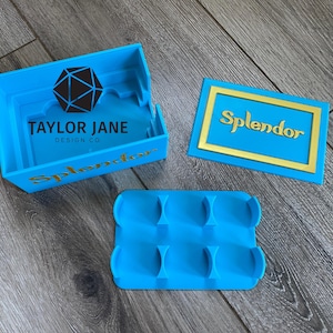 Splendor Sleeve Compatible Board Game Travel Box***NEW DUALCOLOR BOX***