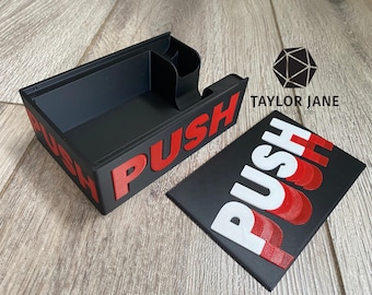 PUSH Card Game Compatible Compact Travel Box