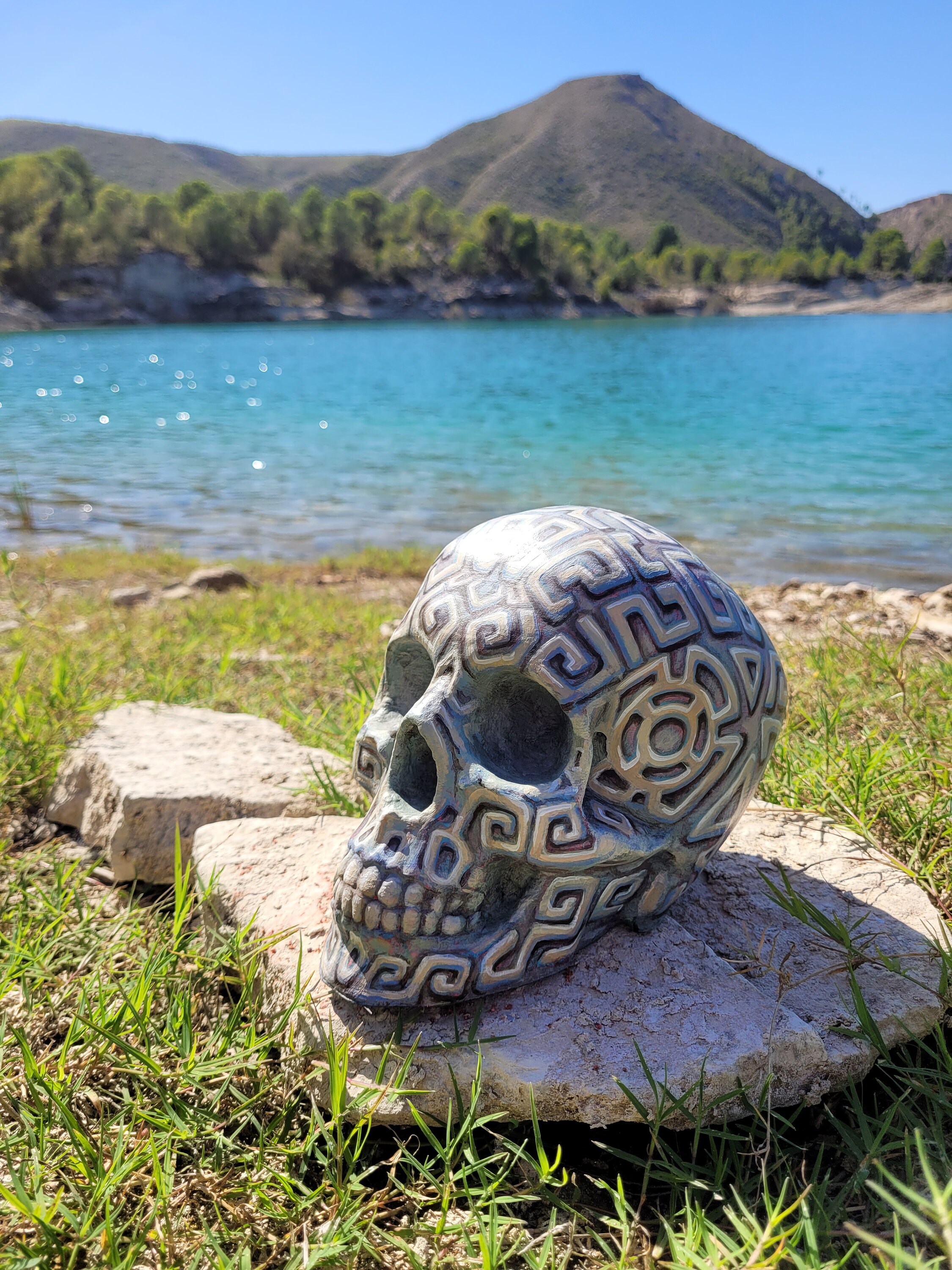 Skull Ritual Scene Ancient Ritual Skull - Etsy