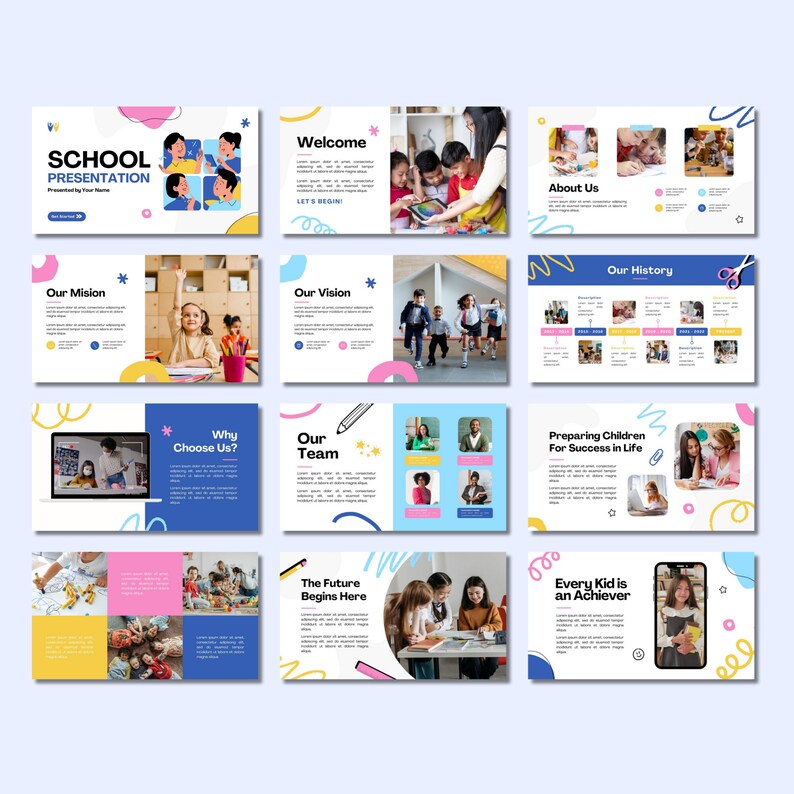 28 Canva School Presentation Templates | Preschool, Kindergarten ...