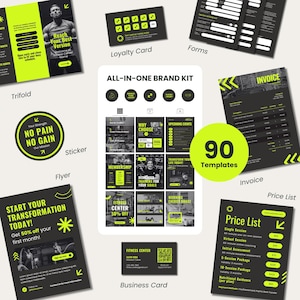 Meer dan 100 Canva-sjablonen voor sportscholen en trainers | Fitness sociale media | Sportbranding | Bewerkbare Instagram | CrossFit