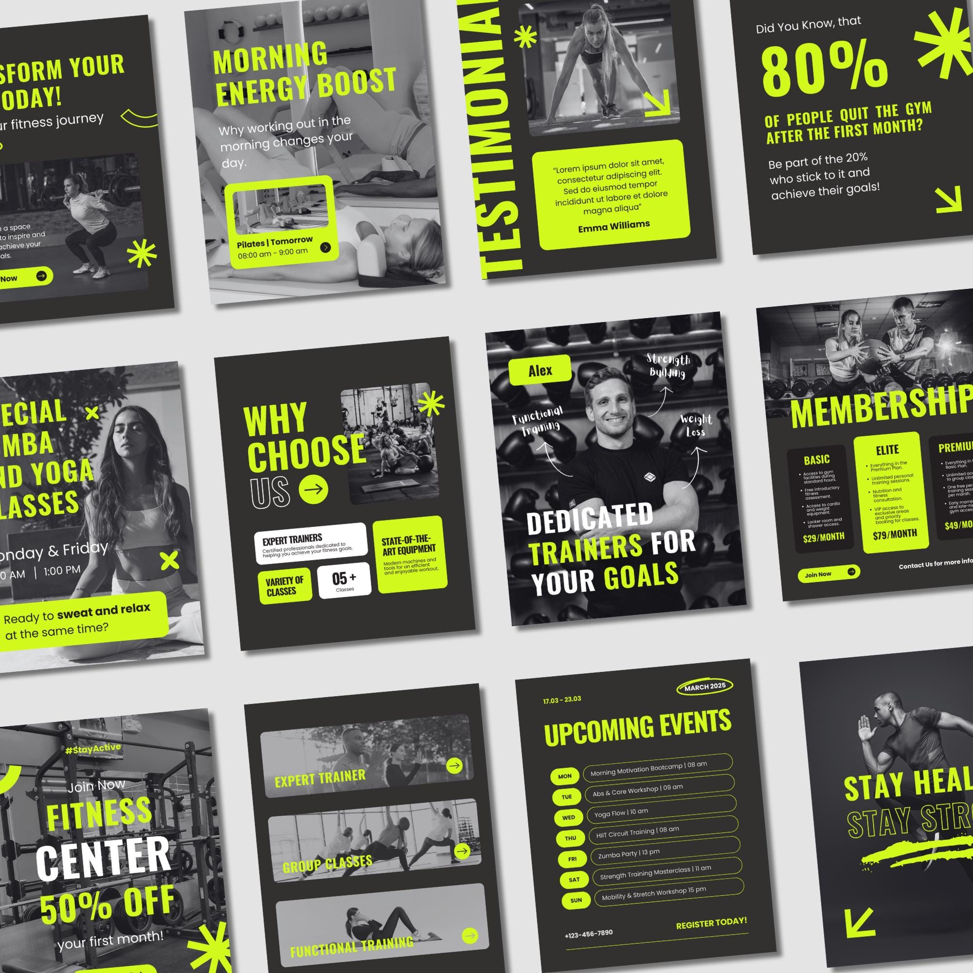 Picture Idea: 100 Canva Templates For Gyms Personal Trainers