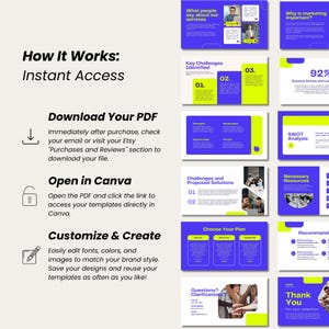 28 Canva Presentation Templates for Marketing Agency | Branding, Digital Strategy & Social Media | Editable Business Pitch Deck image 3