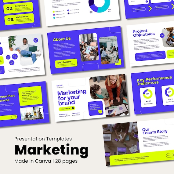 28 Plantillas de Presentación Canva para Agencia de Marketing | Branding, Estrategia Digital y Pitch Deck Editable