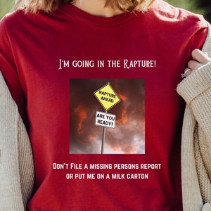 End of Age Rapture Shirt Second Coming Gift Eschatology TShirt Jesus Returns Top End Time Believer Shirt Rapture Pastor Gift Bio Shock Shirt