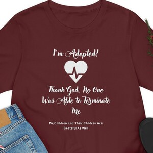 Adoption Shirt Gift for New Mom Gift for Adoption Day Tshirt for Adult Adoptee Gift for ProLife T-Shirt for Mom Adoption Baby Shower Gift