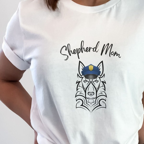 German Shepherd Shirt Shepherd Lover Trendy Hatted Shepherd Tee German Shepherd Owner Gift Canine Police Officer Shirt with Unique Design