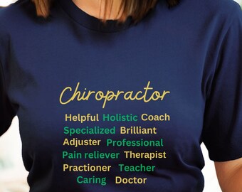 Chiropractieshirt/carrièreshirt voor chiro-arts/cadeau voor chiropractische zorg