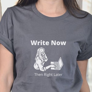 Female Writing Gift for Author T-Shirt Reading and Writing Attire for Author Graphic Funny Author Gift for Writing Tee Author Apparel Gift