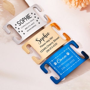Silent dog tag personalized Tag,Slide on dog tag,Dog Tags For Dogs,Custom Dog Name Tag,Engraved Pet ID Tag,Dog Tag Collar,Cat Tag,Puppy Tag