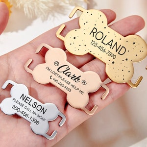 Dog Tag,Silent Dog Tag,Dog Tags For Dogs Personalized,Silent Dog Name Tags,Slide On Pet Id Tag,Dog Id Tag,Cat Tag Silent,Slide on Dog Tag