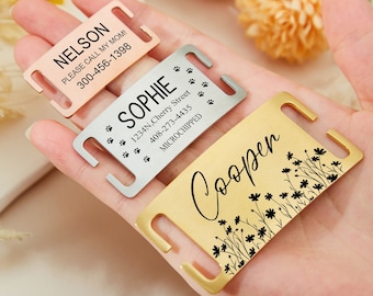 Dog Tag,Slide On Dog Tag Personalized,Silent Dog Tag,Dog Name Tag With Star Design,Pet Id Tag,Dog Tags For Dogs Personalized,Pet ID Tag