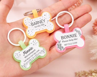 Dog Tag Dog Collar Tag Personalized Dog Tag Custom Dog NameTag Cat ID Tag Silicone Dog ID Tag for Dogs Pet Tag Engraved Pet Dog Tag,Dog Gift