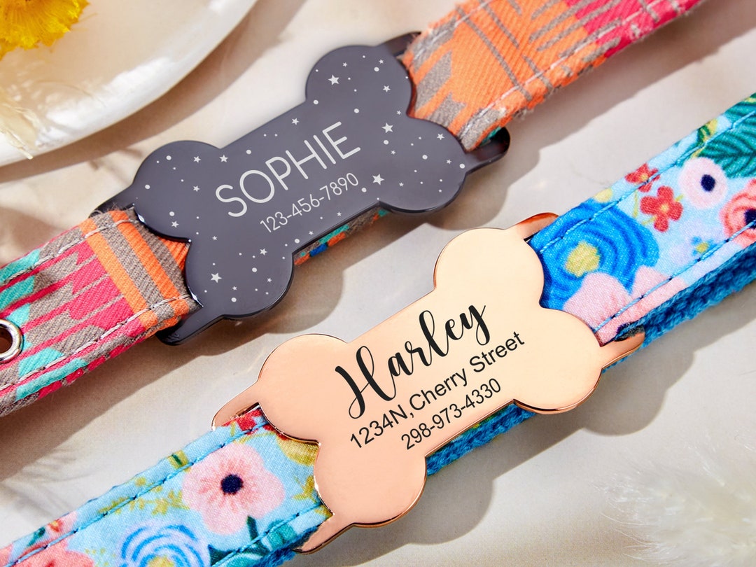 Silent Dog Tag Personalized,slide on Dog Tag,dog Tags for Dogs,custom