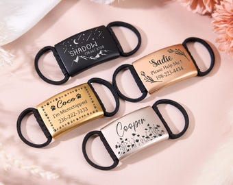 Silent dog tag personalized,Slide on dog tag,Dog ID Tags For Dogs,Custom Dog Name Tag,Engraved Pet ID Tag,Dog Tag Collar,Cat Tag,Puppy Tag