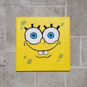 Spongebob, diamond painting clock
