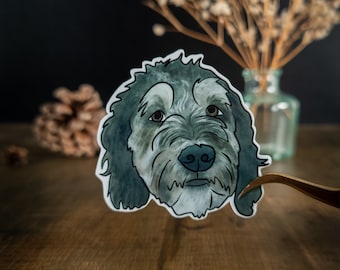 Bernedoodle poodle Bernese mountain dog mix sticker for bernedoodle mom dog lover gift