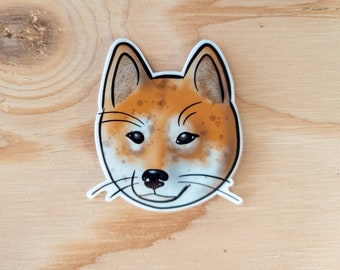 Shiba Inu Sticker | Dog lover sticker | cute dog sticker | Dog mom vinyl sticker | Shiba inu gift