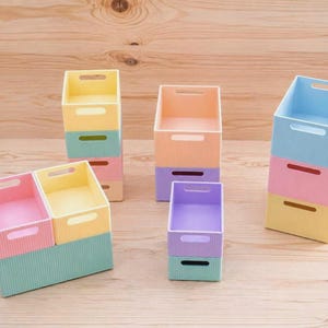 Aufbewahrungsbox stapelbar | Organizer Box | Kinderzimmer Organizer | Büro Organizer | Ordnung | Badezimmer Aufbewahrung | 3D Druck PLA
