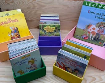 Pixi Book Organizer Storage | 3D Printed PLA | Maxi Book Shelf | Reading Mouse Box | Organization System for Children | Children's Room | Gift Idea
