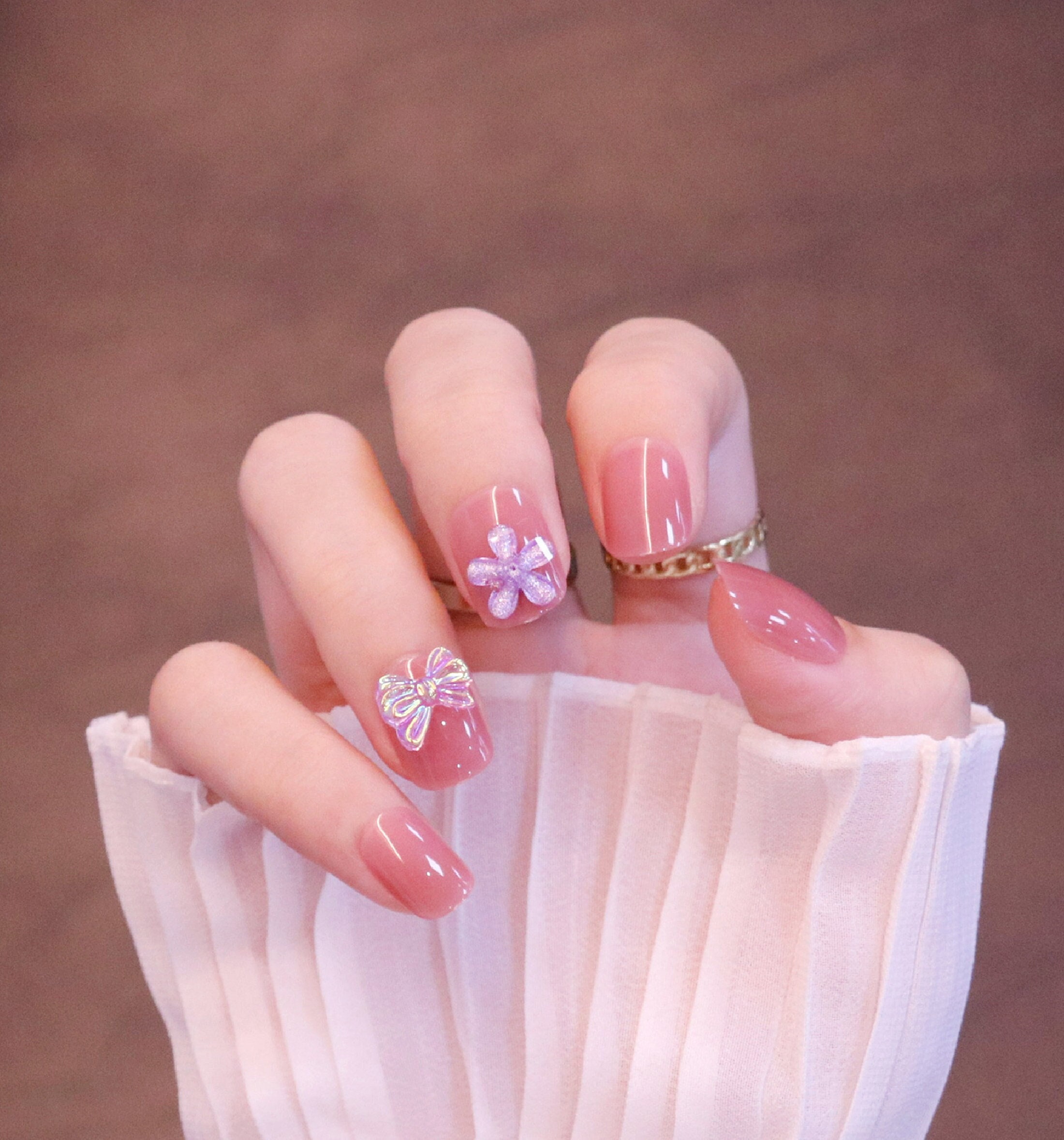 Dusty Pink Nails - Etsy