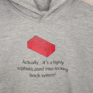 Interlocking Brick fan Hoodie perfect for a Birthday or Christmas Present available in different colours