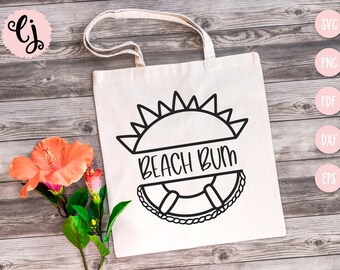 Beach Bum SVG, Summer SVG, Beach Bum Cut File, Cricut File