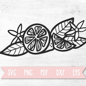 Lemon SVG, Lemon Flower Clip Art, Lemon SVG File for Cricut