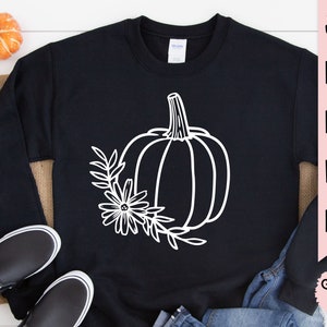 Pumpkin svg, Fall svg, Floral Pumpkin svg, Autumn svg