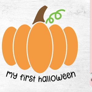 My First Halloween svg, Baby Onesie svg, Fall baby svg, Pumpkin svg