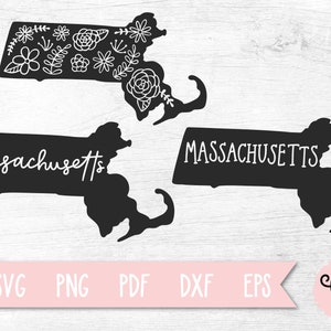 Massachusetts SVG File, State SVG, Massachusetts Clip Art for Cricut