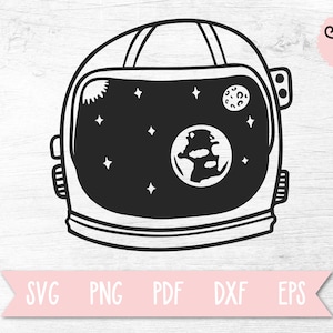 Astronaute SVG, Space SVG, Casque d’astronaute SVG