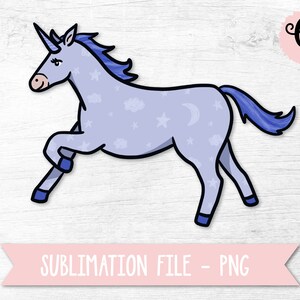 Unicorn Sublimation File, Unicorn Clipart PNG